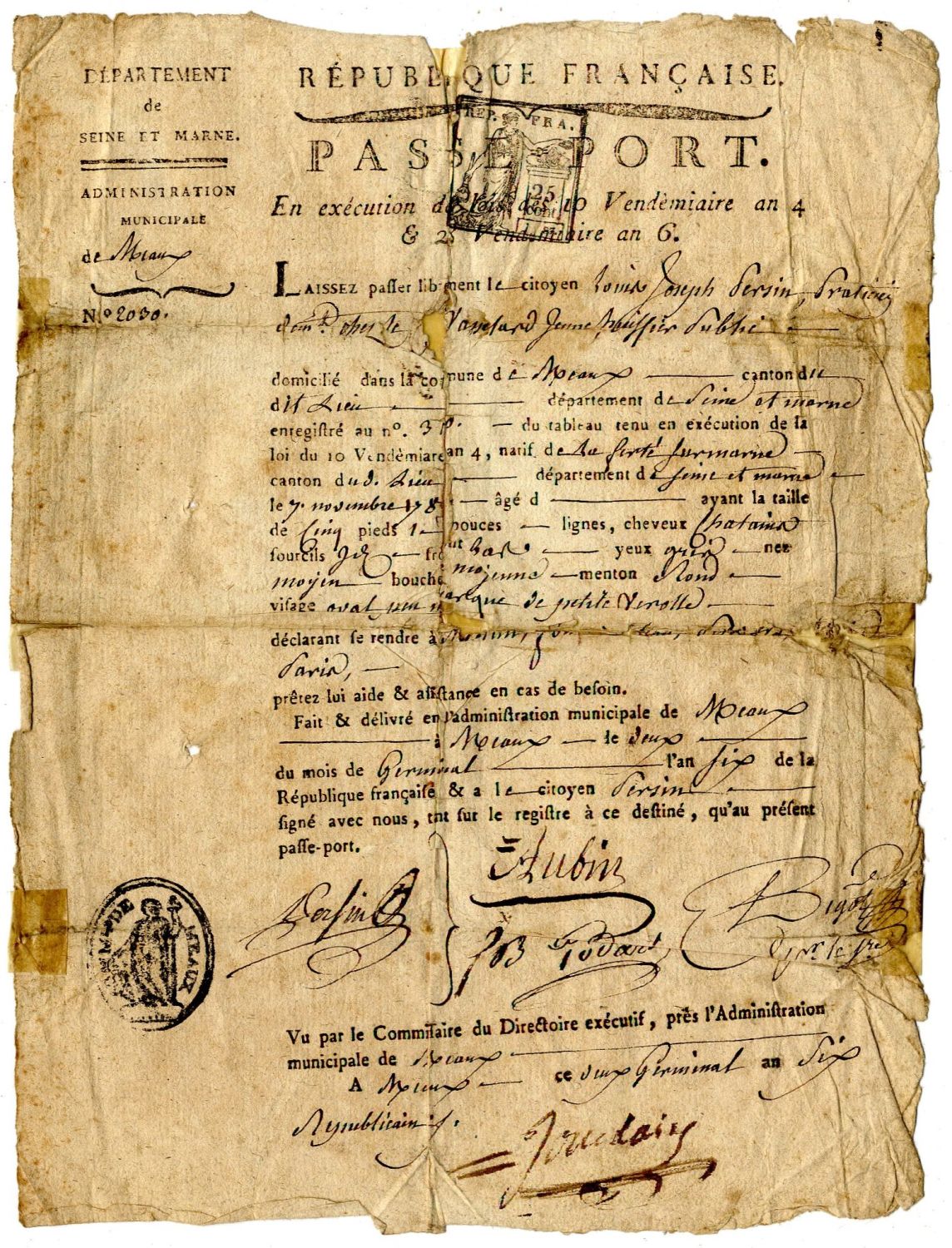 ブーレーズ  Passeport Pour Le XXe Siecle 1941-44 Etat Francaise - Vichy government service Passport for the